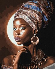 Купить Набор для рисования по цифрам. Африканская красавица ©art_selena_ru 40 х 50 см  в Украине