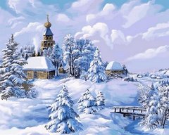 Купить Картина по номерам. Середина зимы  в Украине