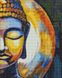 Алмазна мозаїка, набір круглими камінчиками на підрамнику "Будда" 40х50см, З підрамником, 40 х 50 см