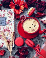 Купити Картина за номерами Квіти і кава  в Україні