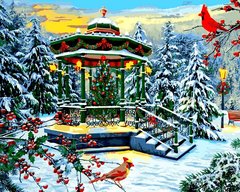 Купить Картина по номерам. Рождественская беседка. Доминик Дэвисон  в Украине
