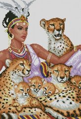 Купити Алмазна мозаїка Повелителька леопардів  в Україні