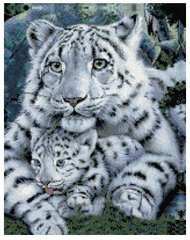 Купить Набор алмазной мозаики 40х50 Тигриные объятия SP061  в Украине