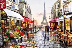 Купити Картина з мозаїки. Париж - місто кохання  в Україні