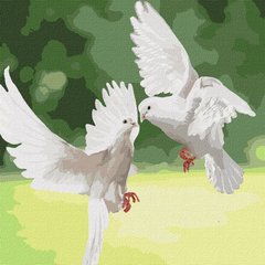 Купити Живопис по номерам. Білі голуби  в Україні