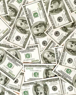 Купити Набір алмазної мозаїки 40х50 см. Долари (мозаїка за номерами на полотні) квадратні камінчики, повна викладка полотна  в Україні