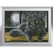 Набор для алмазной живописи Кот в ночи, Без подрамника, 41 х 57 см