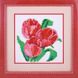 Набор для мозаики камнями Три тюльпана, Без подрамника, 16,5 х 16,5 см