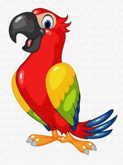 Купить Картина по номерам. Красочный попугай  в Украине