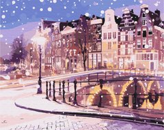 Купити Картина за номерами без коробки Казка зимового Амстердаму  в Україні