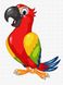 Картина по номерам. Красочный попугай, Подарочная коробка, 30 х 40 см