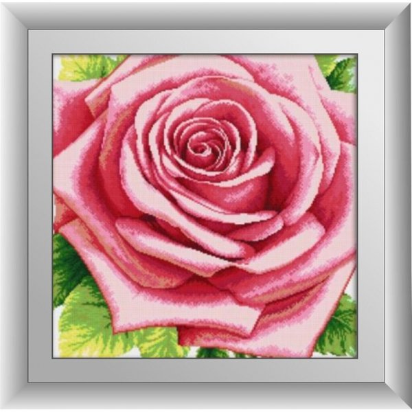 Купити Набір діамантової мозаїки Рожева троянда  в Україні
