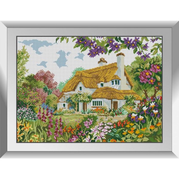 Купить Алмазная мозаика. Дом в саду 40x55 см  в Украине