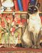 Картина по номерам. Кошка с тюльпанами, Подарочная коробка, 40 х 50 см