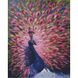 Алмазна мозаїка. Рожевий павич (40 х 50 см, набір для творчості, картина стразами), З підрамником, 40 х 50 см