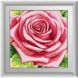 Набір діамантової мозаїки Рожева троянда, Без підрамника, 55 х 55 см