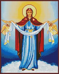 Купити Алмазна мозаїка 40x50 см. Ікона Покрови Пресвятої Богородиці  в Україні