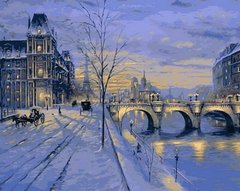Купити Картина за номерами. Париж взимку  в Україні