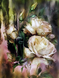 Алмазна мозаїка. Ранкові троянди 60 х 45 см, Без підрамника, 60 х 45 см