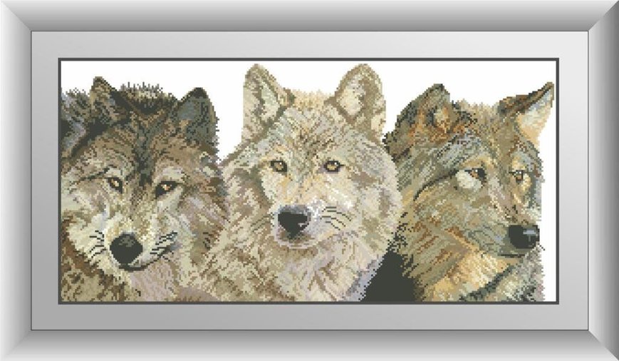 Купить Набор алмазной вышивки Три волки  в Украине