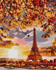 Купить Алмазная мозаика Осенний Париж (На подрамнике, 40х50 см, квадратные камушки)  в Украине