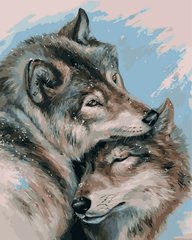 Купити Картина за номерами. Закохані вовки  в Україні