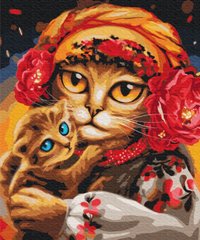 Купити Картина за номерами Сім'я котиків ©Маріанна Пащук  в Україні