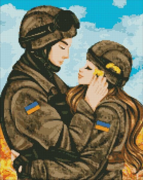 Купить Алмазная мозаика, набор круглыми камешками на подрамнике "Любовь победит" 40х50см  в Украине