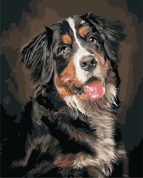 Купить Картина по номерам. Портрет собаки  в Украине