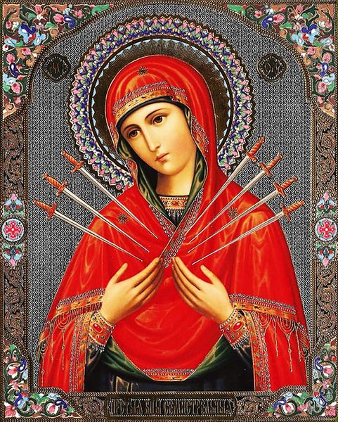 Купить Картина из страз. Богородица Семистрельная  в Украине