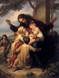 Алмазна мозаїка. Ісус та діти 80 х 60 см, Без підрамника, 80 х 60 см