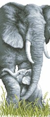 Купити Діамантова вишивка Слони  в Україні