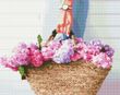 Купити Алмазна вишивка 40x50 см. Дама з квітами  в Україні