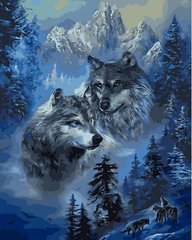 Купити Картина за номерами. Зимові вовки  в Україні