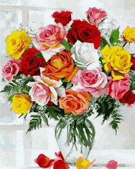 Купити Картина за номерами. Краса троянд  в Україні
