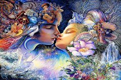 Купить Картина из мозаики. Поцелуй  в Украине