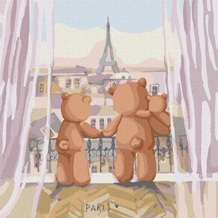 Купить Набор для рисования по цифрам. Семейное путешествие медвежат  в Украине