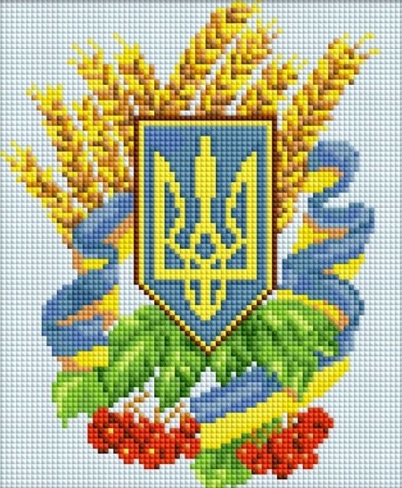 Купить Алмазная мозаика Герб Украины 3  в Украине