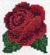 Набір алмазної вишивки Червона трояндочка, Без підрамника, 9 х 10 см
