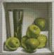 Картина з мозаїки. Зелені яблука, Без підрамника, 25 х 25 см