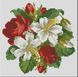 Набір для алмазного живопису Букетик лілій з трояндами, Без підрамника, 22 х 22 см