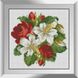 Набір для алмазного живопису Букетик лілій з трояндами, Без підрамника, 22 х 22 см