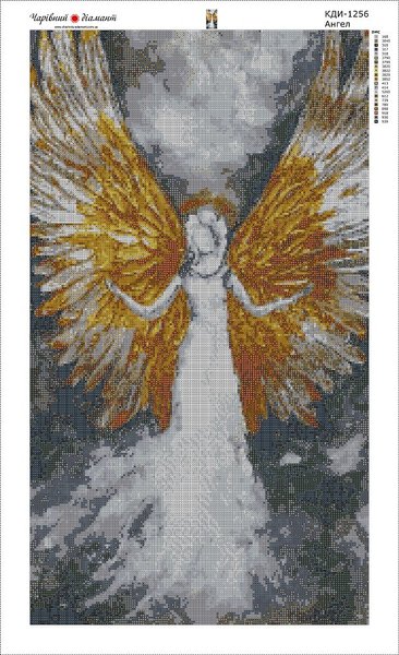 Купить Картина из мозаики. Ангел-3 70 x 40 см  в Украине