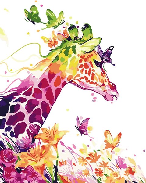Купить Картина по номерам. Сказочный жираф  в Украине