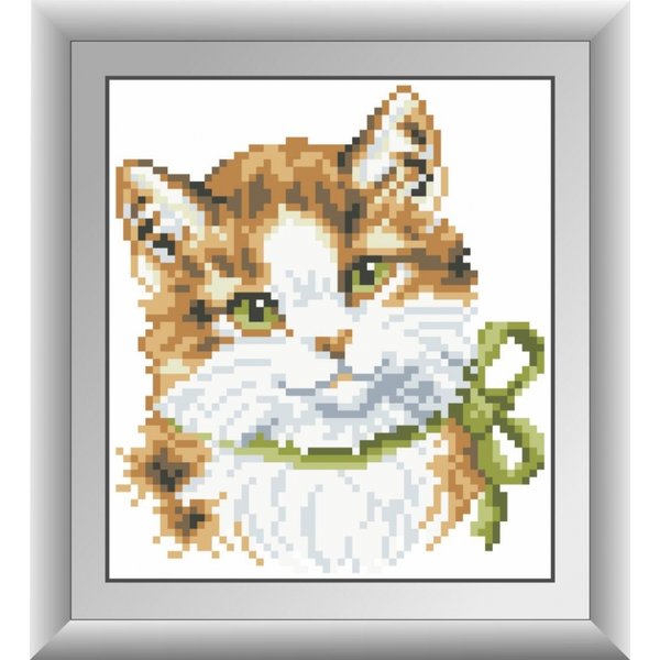 Купить Набор алмазной мозаики Зеленоглазый котенок  в Украине