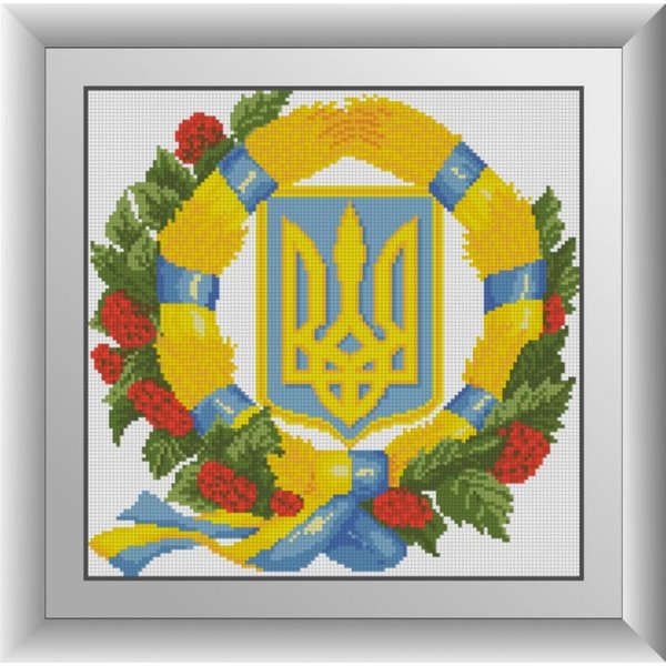 Купить Алмазная мозаика Герб Украины 4  в Украине
