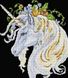 Набор алмазной мозаики Единорог в цветах, Без подрамника, 36 х 43 см