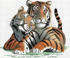 Купить Набор для мозаики камнями Настоящая любовь. Тигры  в Украине