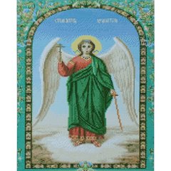 Купити Алмазна мозаїка на підрамнику. Ікона Ангел Охоронець (40 x 50 см, круглими камінчиками)  в Україні