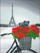 Набір алмазної мозаїки на підрамнику 30х40 Романтичний Париж АМС-114